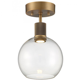Burgundy LED Semi-Flush (7|63148LEDD-ABB/CLR)