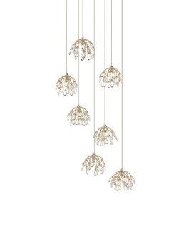 Crystal Bud 7-Light Round Multi-Drop Pendant (92|9000-0669)