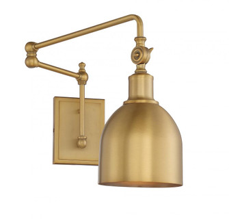 1-Light Adjustable Wall Sconce in Natural Brass (8483|M90019NB)