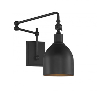 1-Light Adjustable Wall Sconce in Matte Black (8483|M90019MBK)