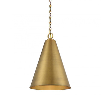 1-Light Pendant in Natural Brass (8483|M70112NB)