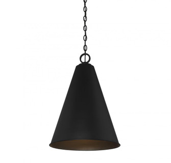 1-Light Pendant in Matte Black (8483|M70112MBK)