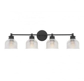 4-Light Bathroom Vanity Light in Matte Black (8483|M80036MBK)
