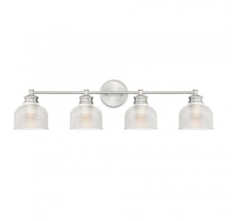4-Light Bathroom Vanity Light in Brushed Nickel (8483|M80036BN)