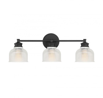 3-Light Bathroom Vanity Light in Matte Black (8483|M80035MBK)