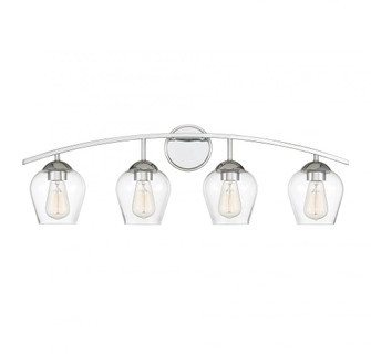 4-Light Bathroom Vanity Light in Chrome (8483|M80033CH)