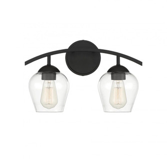 2-Light Bathroom Vanity Light in Matte Black (8483|M80031MBK)