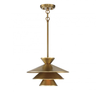 1-Light Pendant in Natural Brass (8483|M70096NB)