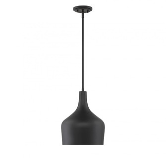 1-Light Pendant in Matte Black (8483|M70020MBK)