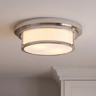 2-Light Ceiling Light in Polished Nickel (8483|M60062PN)