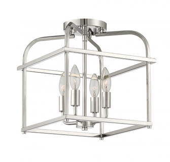 4-Light Ceiling Light in Polished Nickel (8483|M60061PN)