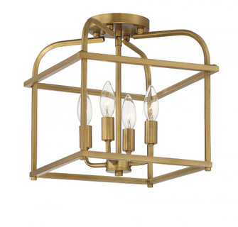 4-Light Ceiling Light in Natural Brass (8483|M60061NB)