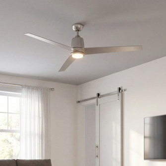 56'' LED Ceiling Fan in Brushed Nickel (8483|M2013BNRV)