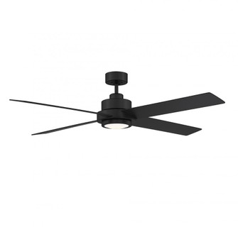 56'' LED Ceiling Fan in Matte Black (8483|M2011MBKRV)