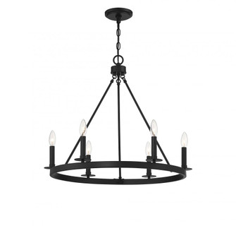 6-Light Chandelier in Matte Black (8483|M10093MBK)