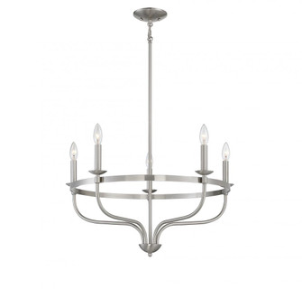 5-Light Chandelier in Brushed Nickel (8483|M10087BN)