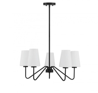 5-Light Chandelier in Matte Black (8483|M10060MBK)