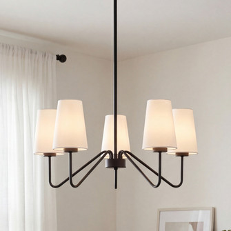 5-Light Chandelier in Matte Black (8483|M10060MBK)