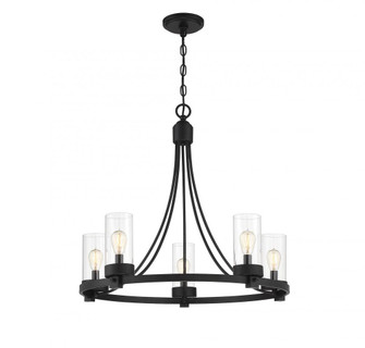 5-Light Chandelier in Matte Black (8483|M10018MBK)
