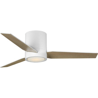 Braden Collection 44'' 3-Blade Matte White LED Mid-Century Modern Indoor Hugger Ceiling Fan (149|P250058-028-30)