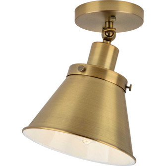 Hinton Collection One-Light Vintage Brass Vintage Style Ceiling Light (149|P350199-163)