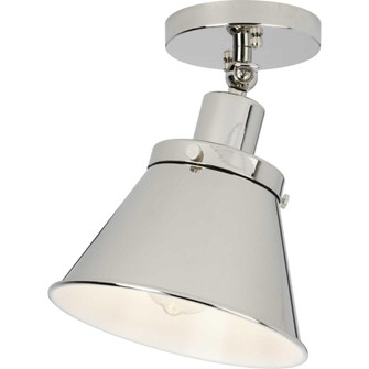 Hinton Collection One-Light Polished Nickel Vintage Style Ceiling Light (149|P350199-104)