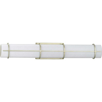 Grid LED Collection 30-inch Silver Ridge and White Linen Acrylic Modern Style Bath Vanity Wall Light (149|P300333-134-30)