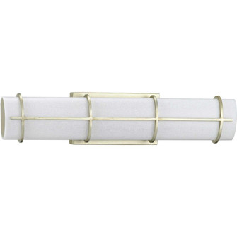 Grid LED Collection 22-inch Silver Ridge and White Linen Acrylic Modern Style Bath Vanity Wall Light (149|P300332-134-30)