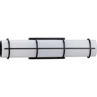 Grid LED Collection 22-inch Black and White Linen Acrylic Modern Style Bath Vanity Wall Light (149|P300332-031-30)