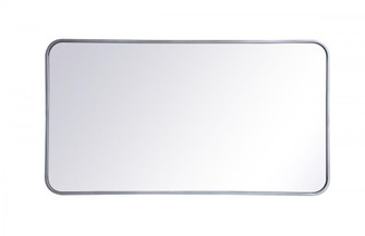Soft corner metal rectangular mirror 22x40 inch in Silver (758|MR802240S)