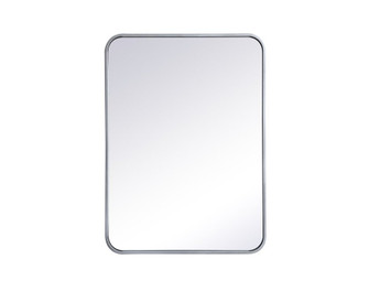 Soft Corner Metal Rectangular Mirror 22x30 Inch in Silver (758|MR802230S)