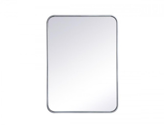 Soft corner metal rectangular mirror 22x30 inch in Silver (758|MR802230S)