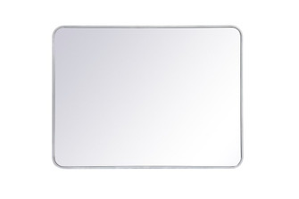 Soft Corner Metal Rectangular Mirror 30x40 Inch in Silver (758|MR803040S)