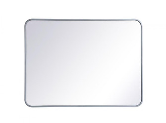 Soft corner metal rectangular mirror 27x36 inch in Silver (758|MR802736S)