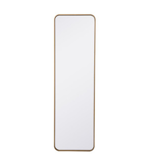 Soft Corner Metal Rectangular Mirror 18x60 Inch in Brass (758|MR801860BR)