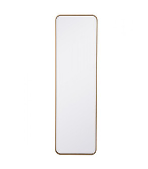Soft corner metal rectangular mirror 18x60 inch in Brass (758|MR801860BR)