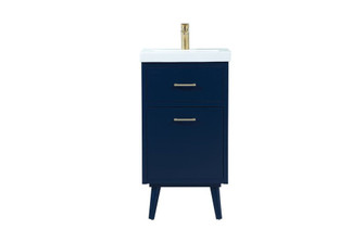 18 inch bathroom vanity in Blue (758|VF41018MBL)