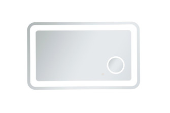 Lux 24inx40in Hardwired LED Mirror with Magnifier and Color Changing Temperature (758|MRE52440)