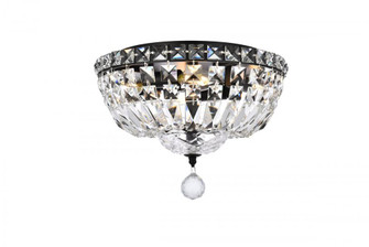 Tranquil 12 inch black flush mount (758|V2528F12BK/RC)
