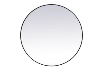 Metal frame round mirror 45 inch in Black (758|MR4845BK)