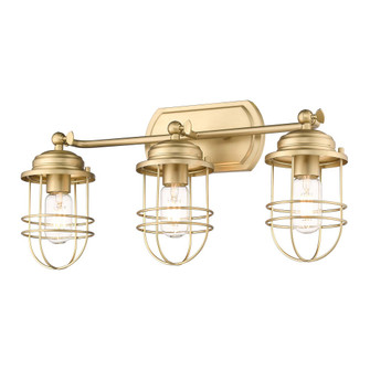 Golden Lighting Seaport 3-light Vanity in Brushed Champagne Brass (36|9808-BA3 BCB)