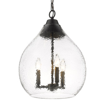Golden Lighting Ariella 3-light Pendant in Matte Black (36|1094-3P BLK-HCG)