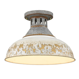 Golden Lighting Kinsley 1-light Semi-Flush Mount in Antique Ivory shade (36|0865-SF AGV-AI)