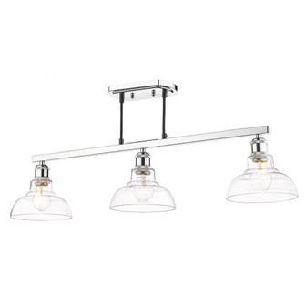 Carver 3-Light Semi-Flush in Chrome (36|0305-3SF CH-CLR)