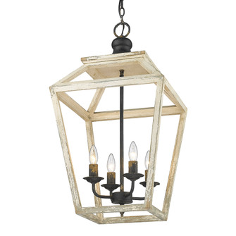 Golden Lighting Haiden 4-light Pendant in Antique Black Iron (36|0839-4P ABI)