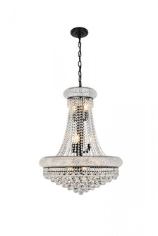 Primo 24 inch black chandelier (758|V1800D24BK/RC)