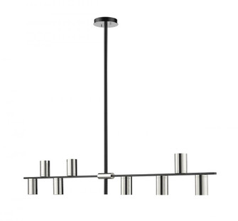 8 Light Linear Chandelier (276|814-8L-MB-PN)