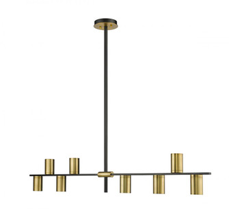 8 Light Linear Chandelier (276|814-8L-MB-OBR)