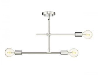 3 Light Semi Flush Mount (276|731-3SF-CH)