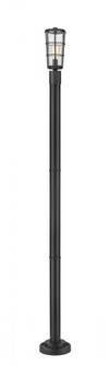1 Light Outdoor Post Mounted Fixture (276|591PHM-567P-BK)